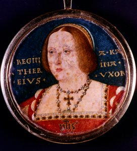 Katarzyna Aragońska, pierwsza żona Henryka VIII, ok. 1510-1533 autorstwa Lucas Horenbout