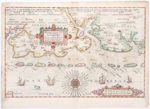 Mapa Fryzji Wschodniej 1584 autorstwa Waghenaera