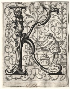 Nowa broszura ABC: K, 1627. autorstwa Lucas Kilian