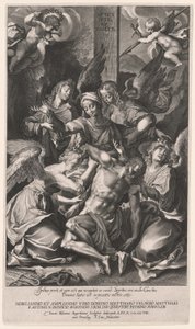 Pieta z aniołami (Zejście z krzyża) autorstwa Lucas Kilian