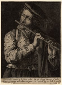 Fletista autorstwa Lucas Vorsterman the Elder