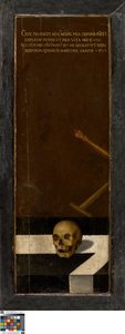 Jan Chrzciciel (lewe skrzydło), Darczyńca (prawe skrzydło), Martwa natura Vanitas (zamknięta)