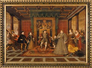 „Rodzina Henryka VIII: Alegoria sukcesji Tudorów”, 1572