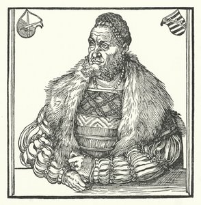 Fryderyk III, elektor saski (grafika) autorstwa Lucas the Elder (after) Cranach