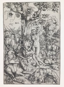 Adam i Ewa w raju autorstwa Lucas the Elder Cranach