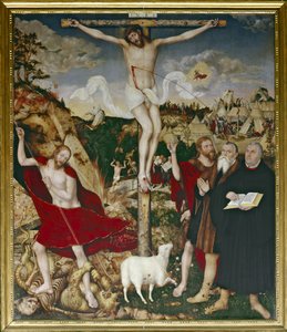 Chrystus na krzyżu autorstwa Lucas the Elder Cranach