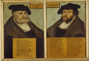 Podwójny portret Fryderyka III Saskiego autorstwa Lucas the Elder Cranach