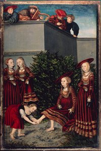 Król Dawid i Batszeba autorstwa Lucas the Elder Cranach