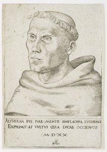 Marcin Luter, Popiersie w trzech czwartych autorstwa Lucas the Elder Cranach