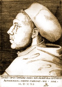 Marcin Luter jako mnich autorstwa Lucas the Elder Cranach