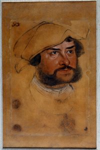 Portret księcia Ernesta Wyznawcy Rysunek Lucasa Cranacha Starego (lub Starszego autorstwa Lucas the Elder Cranach