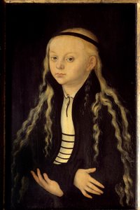 Portret Magdaleny Lutra (1529-1542) córki Marcina Lutra Obraz Lucasa Cranacha Starego (lub Starszego