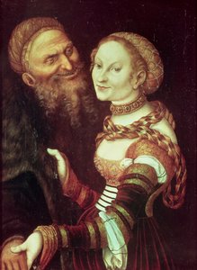 Zakochany starzec autorstwa Lucas the Elder Cranach