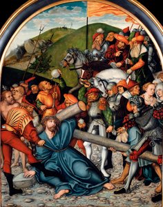 Wejście na Obraz Kalwarii Lucasa Cranacha Starszego (1472-1553). 1538. wym. 107x84 cm Wiedeń. Muzeum Historii Sztuki autorstwa Lucas the Elder Cranach
