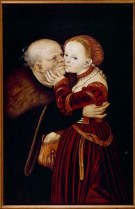 Stary głupiec. Obraz Lucasa Cranacha (1472-1553) (Ec. All.) XVI wiek. Praga, Galeria Narodowa - Stary głupiec. Obraz Lucasa Cranacha (1472-1553) (szkoła niemiecka). 16 wiek. Galeria Narodowa, Praga