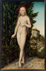 Venus debout dans un paysage - Wenus stojąca w krajobrazie ... autorstwa Lucas the Elder Cranach