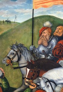 Droga na Kalwarię, Lucas Cranach Elder (1472-1553), Szczegół autorstwa Lucas the Elder Cranach