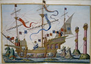 Procesja pogrzebowa w Brukseli z okazji śmierci cesarza Karola V. Arkusz 5 par Doetecum, Lucas, van (ok. 1530-ok. 1584) autorstwa Lucas van Doetechum