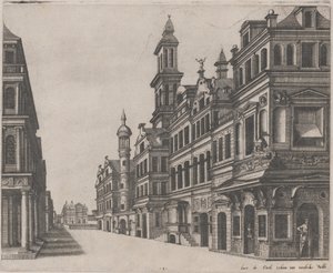 Widok perspektywiczny ulicy