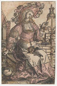 wirująca kobieta autorstwa Lucas van Leyden (attributed to)
