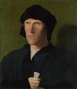 Mężczyzna lat 38, ok. 1521 autorstwa Lucas van Leyden