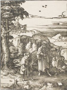 Abraham i Izaak autorstwa Lucas van Leyden