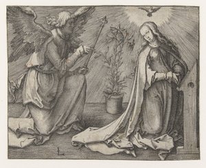zwiastowanie autorstwa Lucas van Leyden