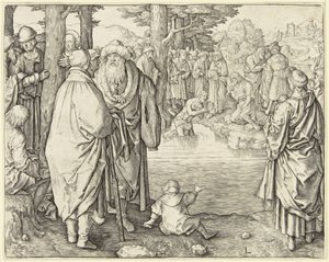 Chrzest Chrystusa autorstwa Lucas van Leyden