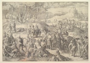 Kalwaria Golgota, 1517. autorstwa Lucas van Leyden