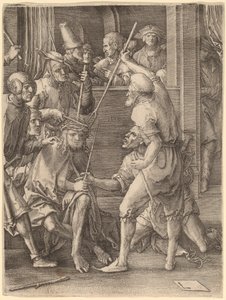 Chrystus ukoronowany cierniem autorstwa Lucas van Leyden
