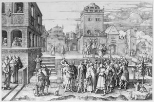 Wielkie Ecce Homo autorstwa Lucas van Leyden