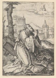 Modlący się Dawid, ca. 1507. autorstwa Lucas van Leyden