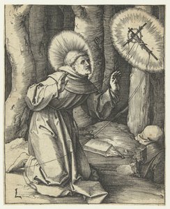Stygmatyzacja św. Franciszka autorstwa Lucas van Leyden
