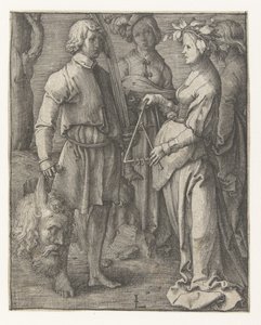 W triumfie idź David autorstwa Lucas van Leyden