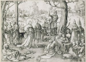 Taniec Marii Magdaleny autorstwa Lucas van Leyden