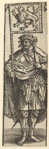 Dirk pierwszy hrabia Holandii, 1517. autorstwa Lucas van Leyden