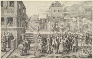 Spójrz na człowieka autorstwa Lucas van Leyden