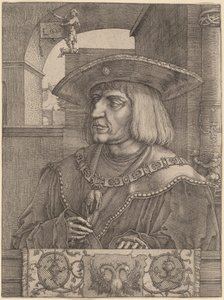 Cesarz Maksymilian I autorstwa Lucas van Leyden