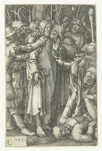 Niewola Chrystusa Mała Pasja (tytuł serii) autorstwa Lucas van Leyden
