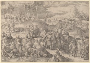 Golgota autorstwa Lucas van Leyden