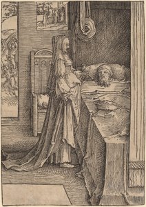 Izebel i Achab autorstwa Lucas van Leyden