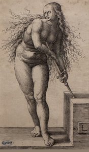 Samobójstwo Lukrecji, między 1514 a 1515 r. (rycina) autorstwa Lucas van Leyden