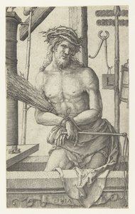 Człowiek boleści autorstwa Lucas van Leyden