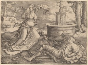 Pyramus i Thisbe autorstwa Lucas van Leyden