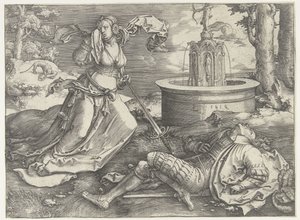 Pyramus i Thisbe autorstwa Lucas van Leyden