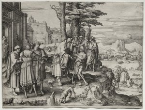 Powrót syna marnotrawnego autorstwa Lucas van Leyden
