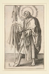 Św. Jakub Większy (lub Starszy) z serii: Chrystus i Apostołowie autorstwa Lucas van Leyden