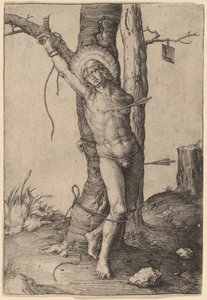 Św. Sebastian autorstwa Lucas van Leyden