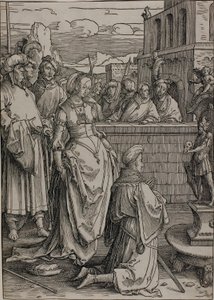 Bałwochwalstwo Salomona autorstwa Lucas van Leyden