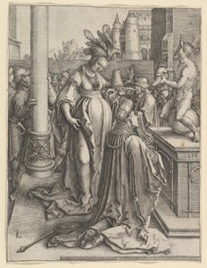 Bałwochwalstwo Salomona, 1514. autorstwa Lucas van Leyden